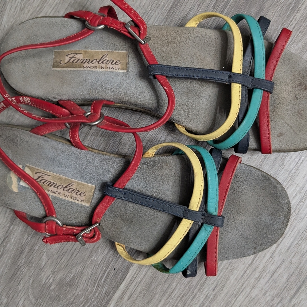 Famolare Women's Colorful Strappy Sandals